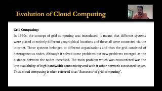 Evolution of Cloud Computing | Grid Computing | Part - 5 | Lecture - 7