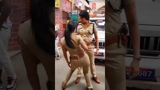Patli Kamariya Mori hay hay par police wali madam ne dance kiya #shorts #police #dance