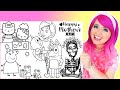 Coloring Moms from Peppa Pig, Bluey, Hello Kitty, Coco & The Incredibles | Mother's Day