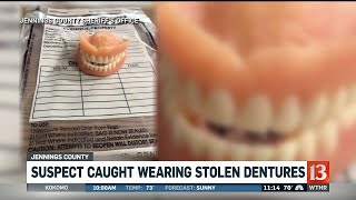 Suspect Caught Wearing Stolen Dentures in Jennings County