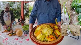 يوم ممطر في البادية زرعة البصل قصرية كسكس دكالية