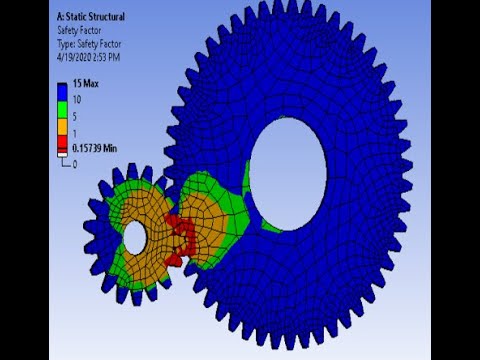 Finite Element Analysis Of Spur Gear In ANSYS - YouTube