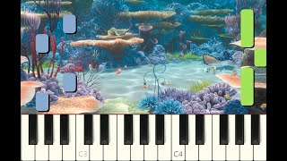 piano tutorial "FINDING NEMO" MAIN THEME, Pixar, 2003, with free sheet music (pdf)