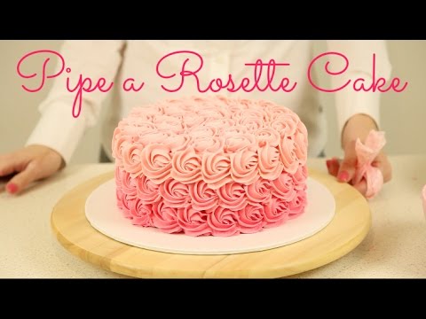 CAKE TREND ~ Decorate an Ombré Rosette Cake - CAKE STYLE CAKE TREND ~ Decorate an Ombré Rosette Cake - CAKE STYLE