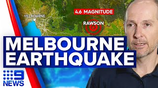 Melbourne earthquake: Magnitude 4.6 quake hits Victoria | 9 News Australia