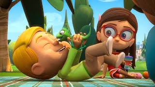 Doppel-Folge: Riesen-Gecko + ⚡ PJ Masks Deutsch ⚡ Cartoons für Kinder | Pyjamahelden