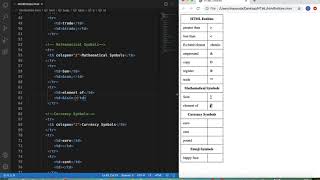 HTML Tutorial - Part7 [ HTML Entities ]