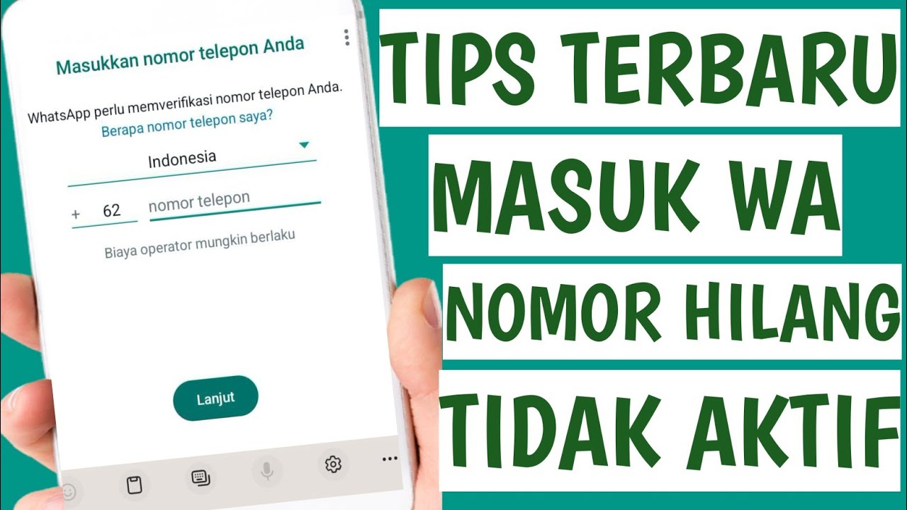 Cara Login Whatsapp Nomor Yang Tidak Aktif Atau Hilang - YouTube