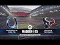 Madden NFL 25 | Indiana Colts vs Houston Texans | NRG Stadium | Gameplay PS5