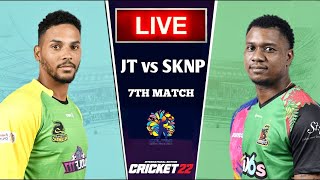 🔴Jamaica Tallawahs vs St Kitts & Nevis Patriots, 7th Match - Live Cricket Score, Commentary