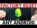 How to Wipe Any Android Phone to  Factory Settings - Android Factory Data Reset Tutorial