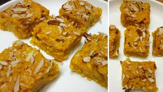 #65-Summer Dessert-Fresh Mango Kalakand/ How to make Fresh Paneer at Home/ Quick&Easy Kalakand Sweet