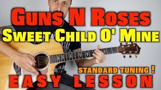 How to play Guns N Roses Sweet Child O' Mine Acoustic
