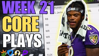 Best DraftKings & FanDuel NFL Core Plays | Conference Championships