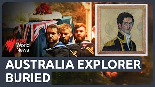 Explorer Matthew Flinders who circumnavigated Australia buried 210 years after his death