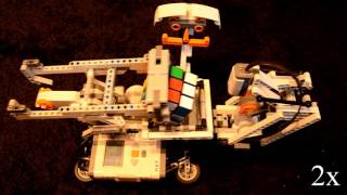 Rubik's Cube solving robot (Lego Mindstorms NXT 2.0)