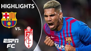 Ronald Araujo rescues a point for Barcelona in draw vs. Granada | LaLiga Highlights | ESPN FC