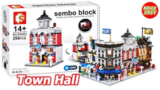 LEGO Town Hall | Sembo Block SD6501 | Unofficial lego