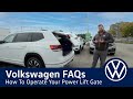 VW FAQ - How To Operate Your Power Tailgate