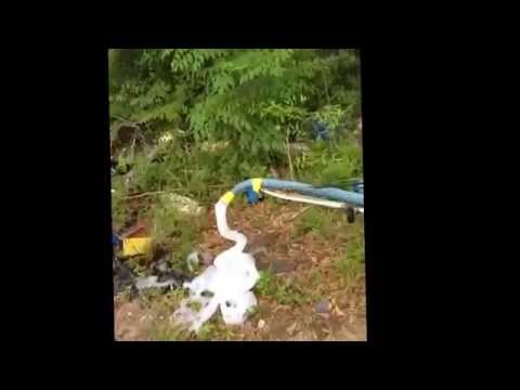 Home made foam marker on boom sprayer Home made foam marker on boom sprayer