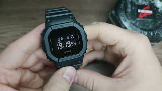 HOW TO SET TIME AND DATE CASIO G-SHOCK DW-5600BB-1ER