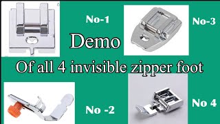 Find out , which invisible zipper foot is best to use . தமிழில் /captions in English.