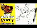 HOW TO DRAW BABY LONG LEGS - POPPY PLAYTIME CHAPTER 2 - como dibujar a baby long legs de ppt 2