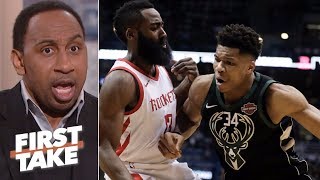 Stephen A. takes James Harden over Giannis Antetokounmpo ‘any day of the week’ | First Take