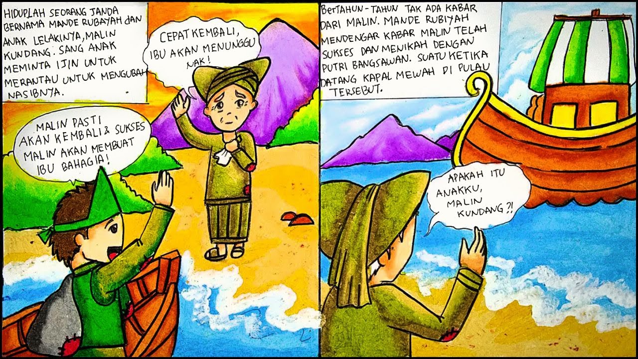 Cerita Bergambar / Komik Cerita Rakyat Malin Kundang - PART 2 (Ep 291 ...