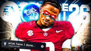 Platinuming College Football 26 Within The EA Trial Was A Horrible Idea...