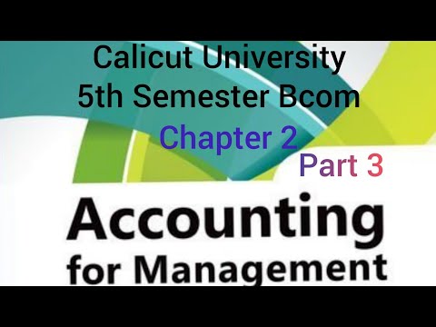 Calicut University 5th Semester Bcom Accounting For Management Chapter Calicut University 5th Semester Bcom Accounting For Management Chapter