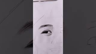 How to draw, shade realistic eyes, nose and lips with graphite pencils | Step by Step