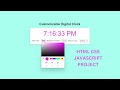 How to Build a Customizable Digital Clock HTML, CSS JavaScript | 12/24-Hour Format + Themes (2025)