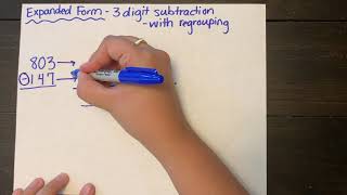 3 Digit Subtraction Expanded Form WITH Regrouping