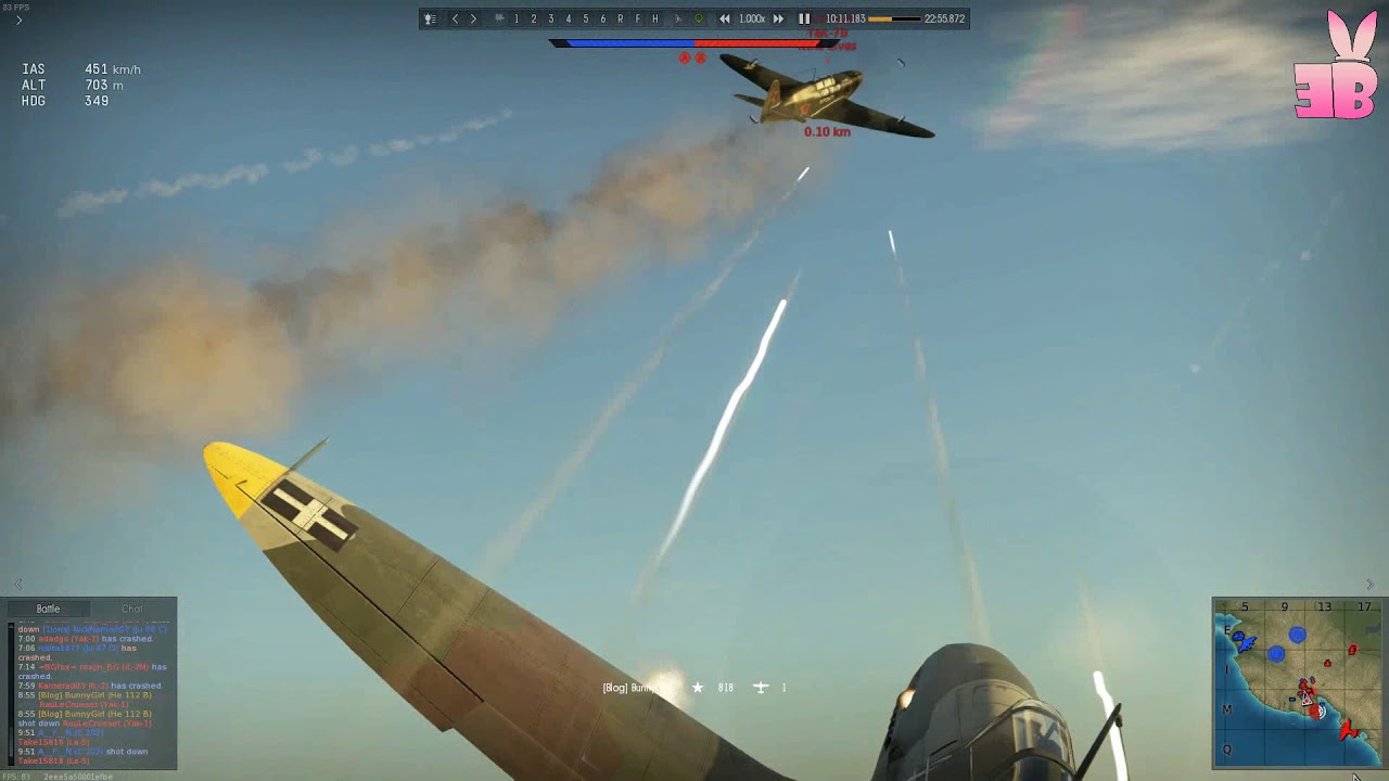 War Thunder | He.112B-1/U2 I 4 Minutes = 4 Kills | Gameplay (RB, 2.3 ...