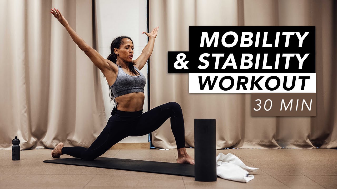 HOME WORKOUT // 30 MIN MOBILITY & STABILITY // REBECCA BARTHEL - YouTube