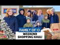 Family of 13 Getting Ready for the Holidays: Grocery Haul & Tree Farm!