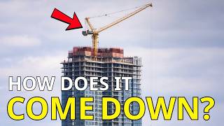 A Tower Crane on the Roof: After Construction Ends, How Does It Come Down?
