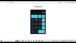 Calculator project using React.js || coding Ninjas || Skill Test #html #css #javascript #react
