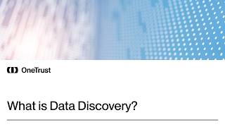 What is data discovery?