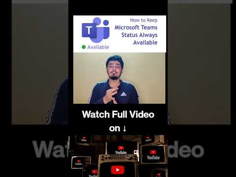 Microsoft Teams Status To Always Available Remain Available on Teams always #microsoftteams 2022