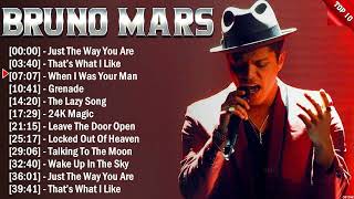 Bruno Mars Greatest Hits 2024 - Pop Music Mix - Top 10 Hits Of All Time