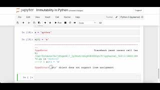 Immutability in Python with visualisation and example