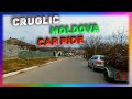 The Cruglic Village, Criuleni, Republica Moldova. Car Ride. 4K