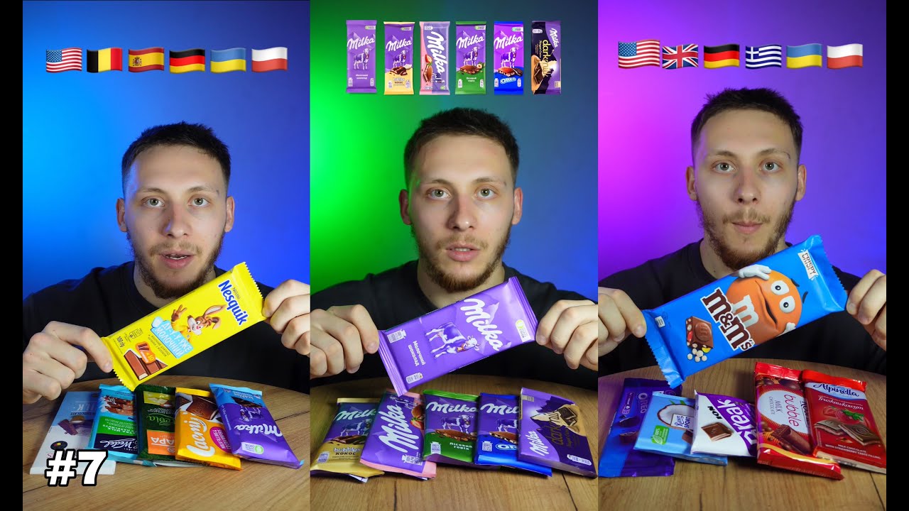 Asmr Chocolate Mukbang Compilation â 7 Youtube