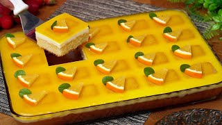 A delicious family-sized orange flavored cake ⚜️ without any cream