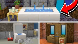 10+ Easy Bathroom Build Hacks in Minecraft!