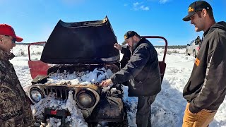 What Went Wrong? Jeep Burns Down In The Snow!