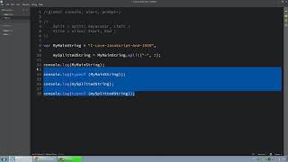 37 JavaScript In Arabic #37 Strings Methods Split A String