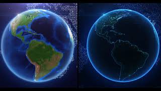 3D Globe, flight routes animation, data visualization